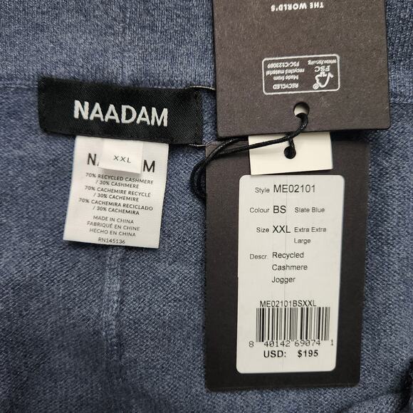 NWT NAADAM Recycled Cashmere Jogger Size XXL - Picture 2 of 3